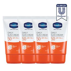 바세린 데일리 선크림 50ml x 4개