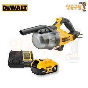 디월트 20V DCV501P1 충전 무선청소기 무선 써큘레이터 5.Ah 배터리 1개세트