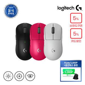 [브랜드위크 최종 18만/충전독+N포인트]로지텍코리아 로지텍G PRO X Superlight 2 / 무선 게이밍 마우스