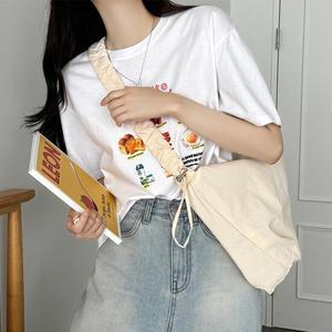 어나더뷰 바스락 나일론 메딧 셔링 크로스백 빅사이즈 가방 2041