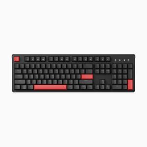 키크론 Lemokey X3 블랙 RED LED 적축 풀배열 매크로 게이밍 기계식 유선 키보드
