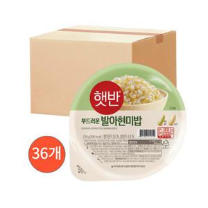 CJ 햇반 발아현미밥 210g x 36개