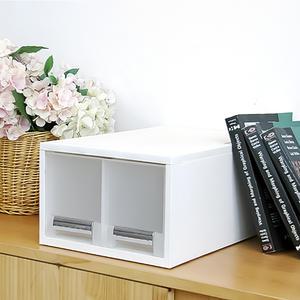 화인 스텝 서랍 박스 수납 정리함 펜트리 수납함 데스크오거나이저 27cm 1단 트윈