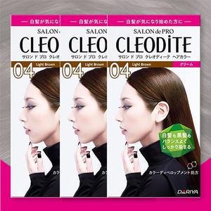 04 라이트 브라운 저자극 셀프염색 뿌리염색 새치커버 클레오디테 80g x 3개