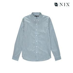 [닉스]남성 포플린 스트라이프 버튼다운 셔츠_FNMFCSL105P