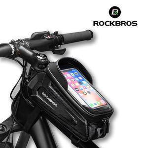 ROCKBROS 락브로스 방수형 하드쉘 카본 탑튜브백 자전거가방 자전거용품 자전거탑튜브백 자전거프레임가방