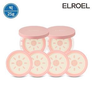 [빅]  피치 핑크 톤업 팡팡 빅 선쿠션 25g 본품2+리필4