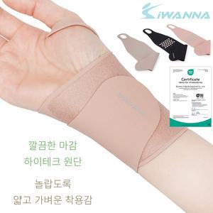 얇고 가벼운 심리스 슬림핏 손목보호대 엄지손가락 터널 밴드 OEKO-TEX