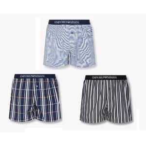[EMPORIO ARMANI](대구신세계)남성 로고 밴딩 패턴드 트렁크 3종 SET(0814312074,0814312075,0814312076)