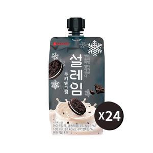 | 롯데 | [무배] 설레임 쿠앤크 24개 홈캉스 얼음과자 탕비실편의점간식 슬러시 달달구리 유아간식
