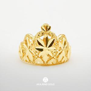[무이자 최대 10개월][선물포장] 24k 순금 아기 백일 돌반지 티아라 3.75g