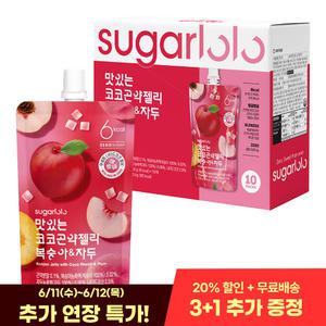 [인테이크] 슈가로로 무설탕 맛있는 코코 곤약젤리 복숭아&자두 150g*10팩