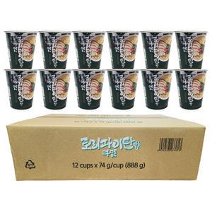 [소비기한 2025.08.12]토리파이탄향 라멘 74g 12개입 X 2박스 / 일본 닭 육수 라멘 컵라면 작은컵