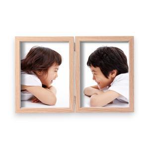 2단 접이식 사진 액자 아크릴 탁상액자 결혼 웨딩 가족사진 6x8