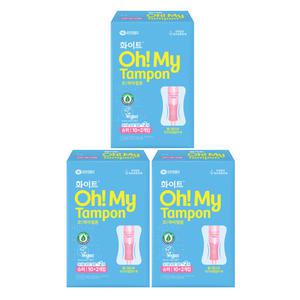 유한킴벌리 화이트 오마이 탐폰 슈퍼 12p x 3팩