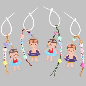 [펠트친구]생존수영 퍼니 가방고리 만들기 / DIY 패키지 키트 수영 가방 키링