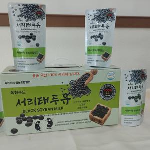 옥천푸드 서리태 두유 ,  180ml  20팩 . 식사대용, 서리태가 많이 드러간 걸죽한 두유