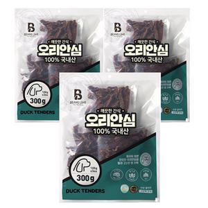 빈즈라이크 오리 안심 900g 국내산 생육원료 애견간식