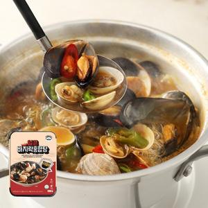 [푸딩팩토리] 얼큰 바지락 홍합탕 590g 간단한술안주 국물요리 손질홍합 홈술 혼술 (면세)