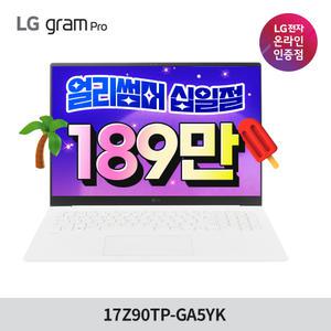 (189만) LG 그램 프로 17Z90TP-GA5YK 램16GB SSD256 윈도우11 포함 노트북 2025