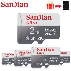 메모리 카드 2TB 1TB 플래시 SD 512GB 대용량 고속 휴대폰 PC 카메라