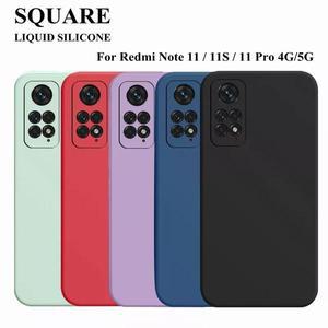 카메라 가방용품 레드미 노트 11 s 프로 케이스 부드러운 실리콘 매트 보호 휴대폰 커버 4G