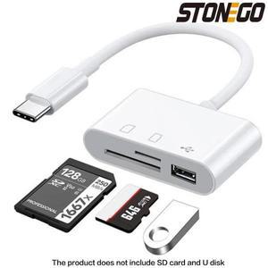 마이크로 USB C타입 어댑터 TF SD 카드 리더기 메모리  호환  호환 화웨이 샤오미 노트북 휴대폰 핸드폰용