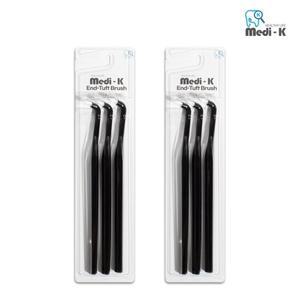 [메디케이] 치석 제거 덧니 틈새 치아 교정 어금니 칫솔 3p + 3p