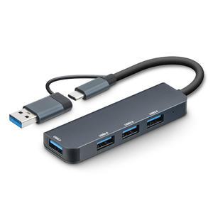7NC USB 3.0 허브 4포트 A타입 C타입 듀얼커넥터 NCH-701