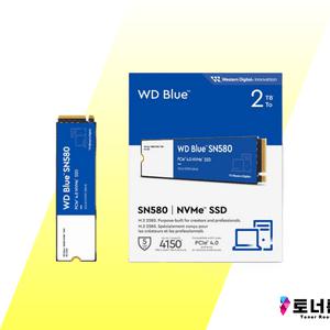 웨스턴디털 WB 내장SSD 250GB 500BG 1TB 2TB Blue SN580 M.2