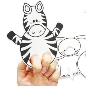 초등 손가락 동물놀이 만들기 5P 어린이집 유치원 8세 엄마표미술 문화센터