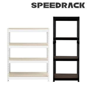 스피드랙 무볼트 철제 선반 앵글 1200x800x600(h) - 4단 (원기둥)