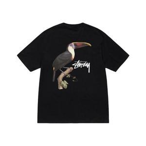 스투시 투칸 티셔츠 블랙 Stussy Toucan T-Shirt Black