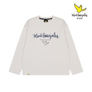 [마크곤잘레스키즈](하남점)엔젤 체인 스티치 티셔츠-라이트그레이