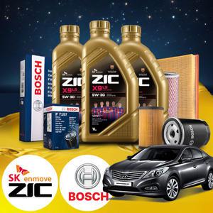 그랜져HG(11~14) 2.4(가솔린GDI) 가솔린 지크 X9 LS 5W30 엔진오일필터세트 5Liter
