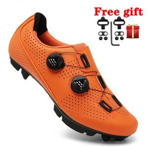 자전거신발 남성용 사이클링 운동화 Mtb 클릿 신발 플랫 페달 자전거 도로 속도 산악 레이싱 잠금