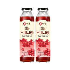 [CJ]백설 리얼오미자청 310ml x2개
