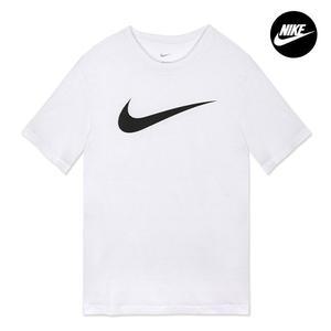 [나이키] NIKE 빅로고 드라이핏 파크20 남자 반팔티셔츠 화이트 CW6936-100