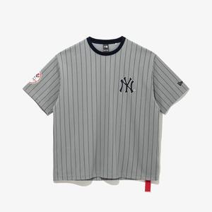 뉴에라 25SS MLB 뉴욕 양키스 스트라이프 티셔츠 그레이 14679809