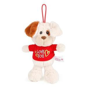 NICI 니키 러브유 티셔츠 도그 가방고리 15cm 키링