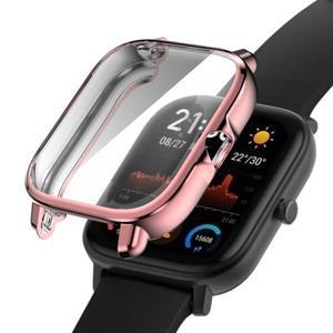 부드러운 TPU 도금 보호대 스킨 케이스, Amazfit GTS 2 GTS3 4 풀 커버 스마트 워치 액세서리 스킨, 1x