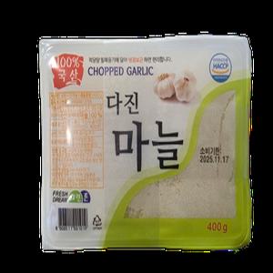 코스트코 국산 냉동 다진 간마늘 400g X 6개, 2400g(아이스박스)