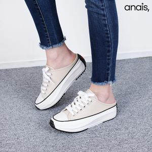 [아나이스] 국내제작 캔버스 통굽 스니커즈뮬 4cm_25S081 [무료배송]
