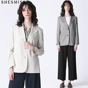 [쉬즈미스][쉬즈미스(SHESMISS)] 품격있는 린넨 미니멀 투버튼 재킷 (택가격: 328000원)