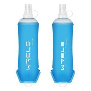 소프트 플러스크 런닝 보틀 500ml /350ml /200ml 하이드레이션 보틀 물병 접이식 급수병 마라톤 트레일런 등산 조깅 방진캡 포함