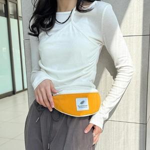 여성 스포츠가방 비비드컬러 패치 미니 힙색