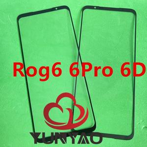 Asus Rog 6 6Pro Rog_Phone6 용 5Pcs 유리 + OCA 터치 스크린 외부 LCD 전면 렌즈 커버