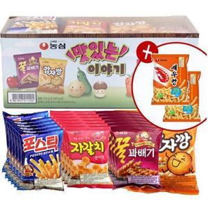 농심 맛있는 이야기 720g + 미니새우깡30g x 2개증정 과자세트스낵모음 과자세트