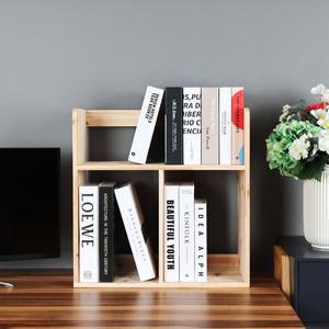 [포메리트]삼나무 원목 2단 책꽂이
