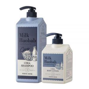 밀크바오밥 세라 바디워시 1200ml+바디로션 600ml 화이트머스크_GrspCWV